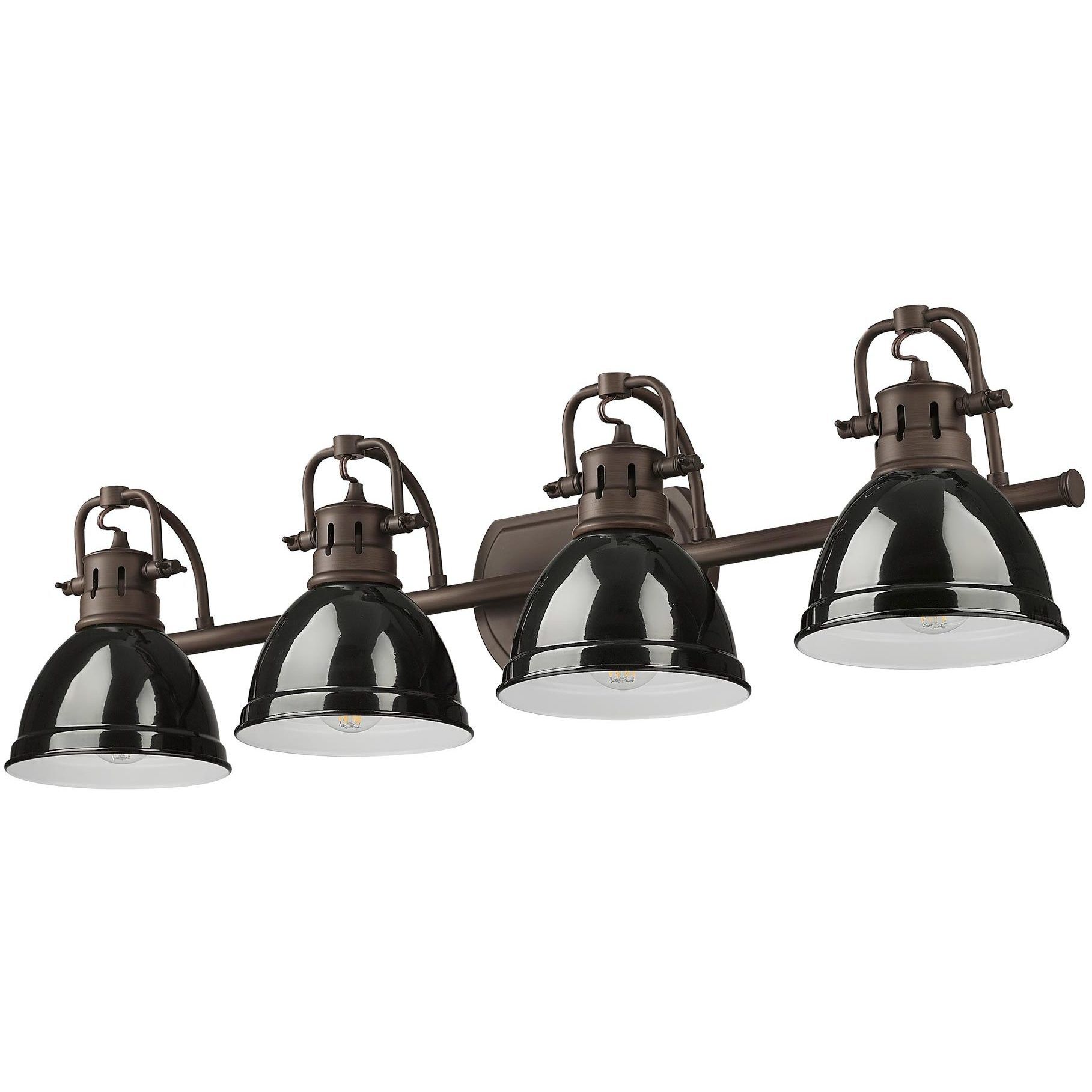 Yep Duncan Vanity Wall Light in Rubbed Bronze, Black