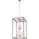 Moffet Street 8 Light 19 inch Washed Pine Foyer Pendant Ceiling Light, Large