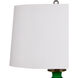 Imperial 31 inch 150 watt Imperial Green/Clear/Natural Brass Table Lamp Portable Light