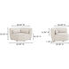 Amelia White Corner Chair