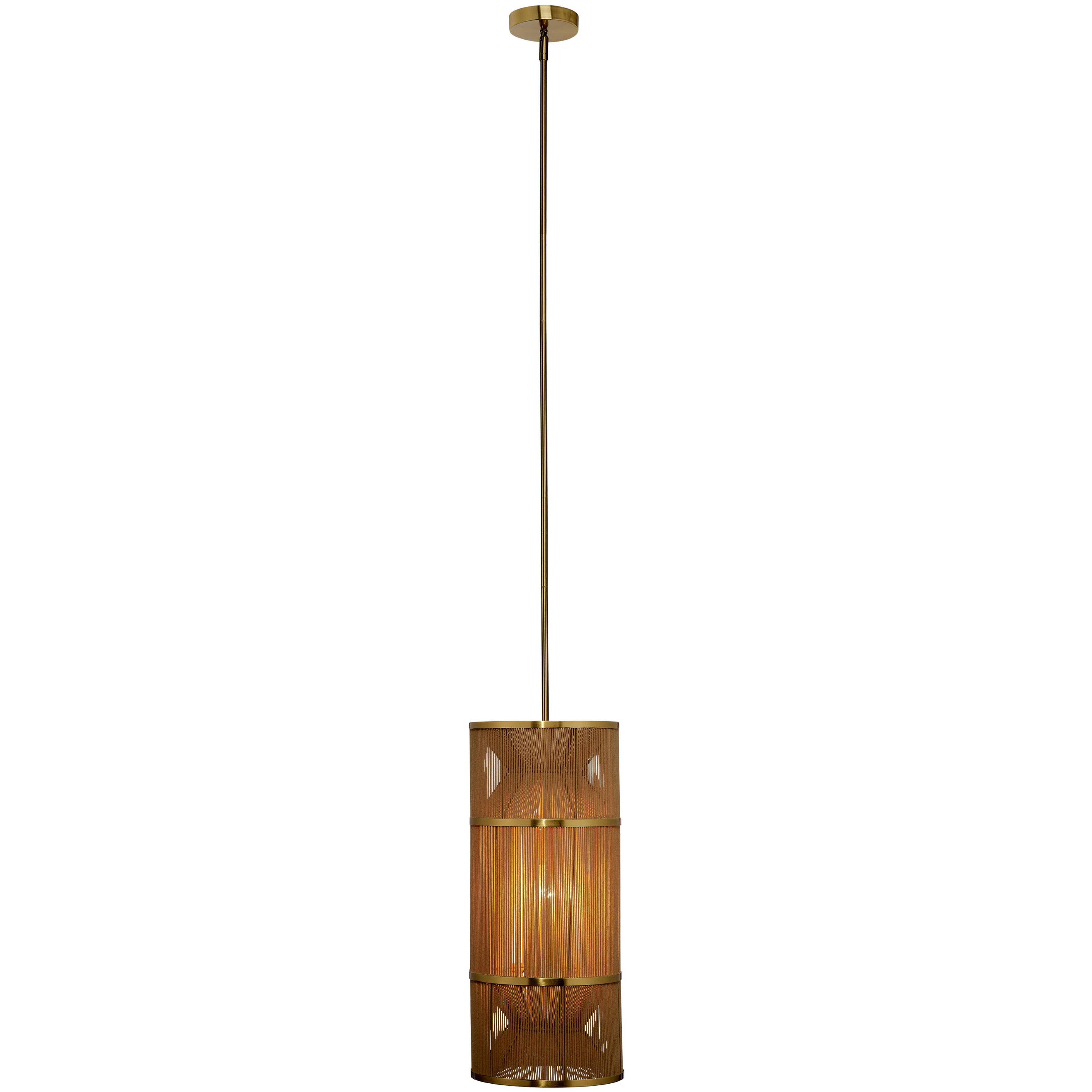 Congruent 1 Light 10 inch Antique Brass Pendant Ceiling Light
