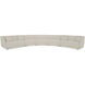 Fraser White Modular Sectional, 5 Piece