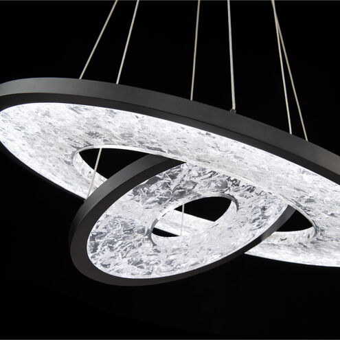 Jupiter LED 26.88 inch Black Chandelier Ceiling Light