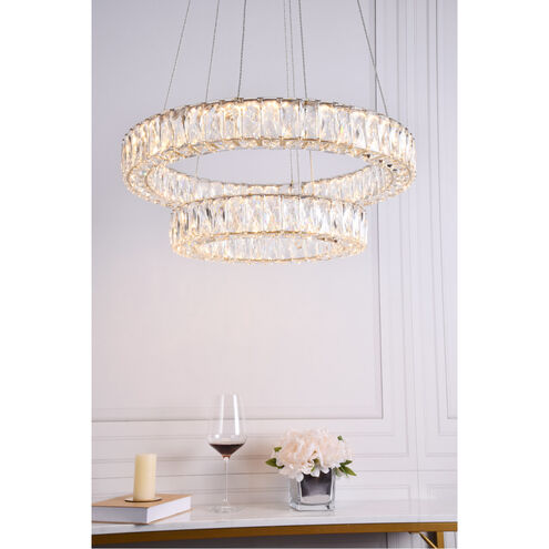 Monroe LED 24 inch Gold Pendant Ceiling Light