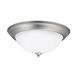 Independence 3 Light 15 inch Brushed Nickel Flush Mount Light Ceiling Light