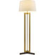 Newman 65.5 inch 150 watt Antique Brass Floor Lamp Portable Light