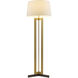 Newman 66 inch 150.00 watt Antique Brass Floor Lamp Portable Light