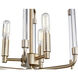 Optic 3 Light 13 inch Aged Brass Pendant Ceiling Light