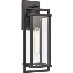 Gladwyn 1 Light 16.5 inch Matte Black and Off White Outdoor Wall Sconce