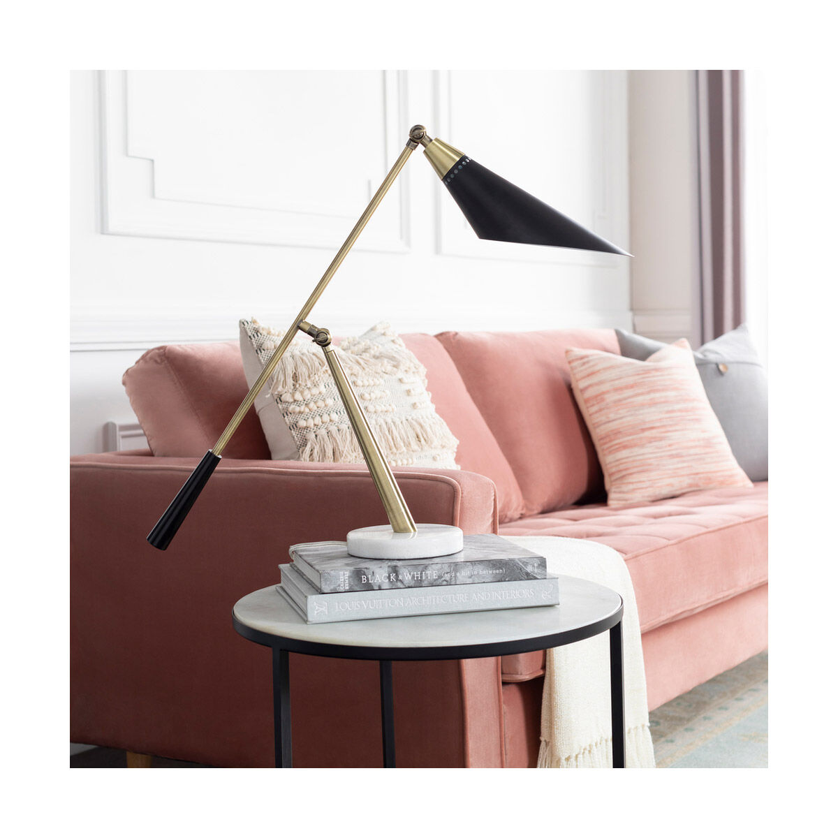 Twain 22 inch 40 watt Gold Table Lamp Portable Light