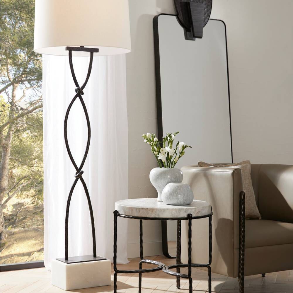 Dutton 150.00 watt Blackened Floor Lamp Portable Light