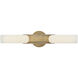 Grace LED 5 inch Textured Heritage Brass Bath Light Wall Light