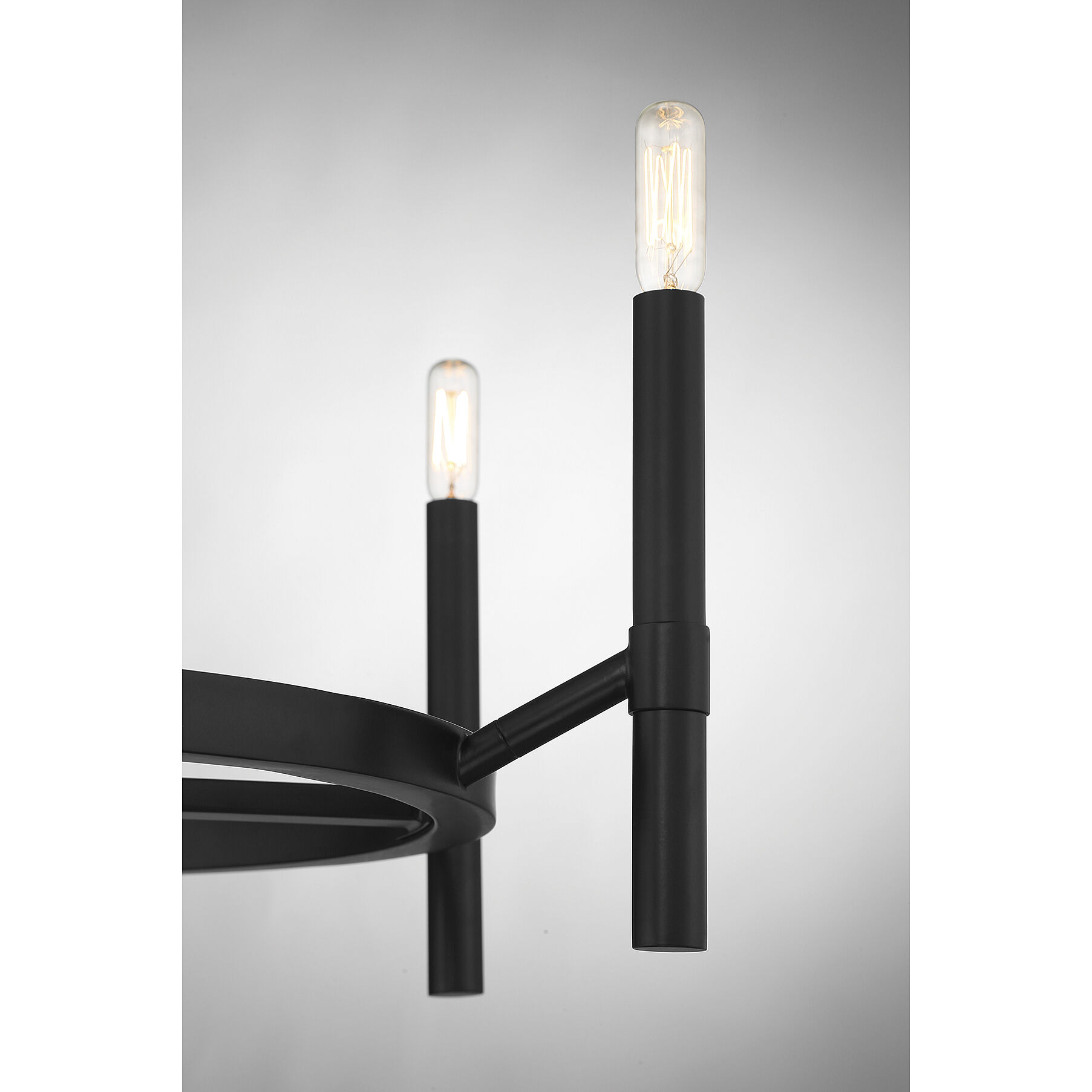 Padgett 6 Light 28 inch Matte Black Chandelier Ceiling Light