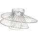 Zeta LED 20 inch Matte White Flush Mount Ceiling Light