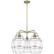 Ballston Vaz 5 Light 26 inch Antique Brass Stem Hung Chandelier Ceiling Light