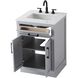 Alden 24 X 35 inch Grey Bathroom Vanity Cabinet