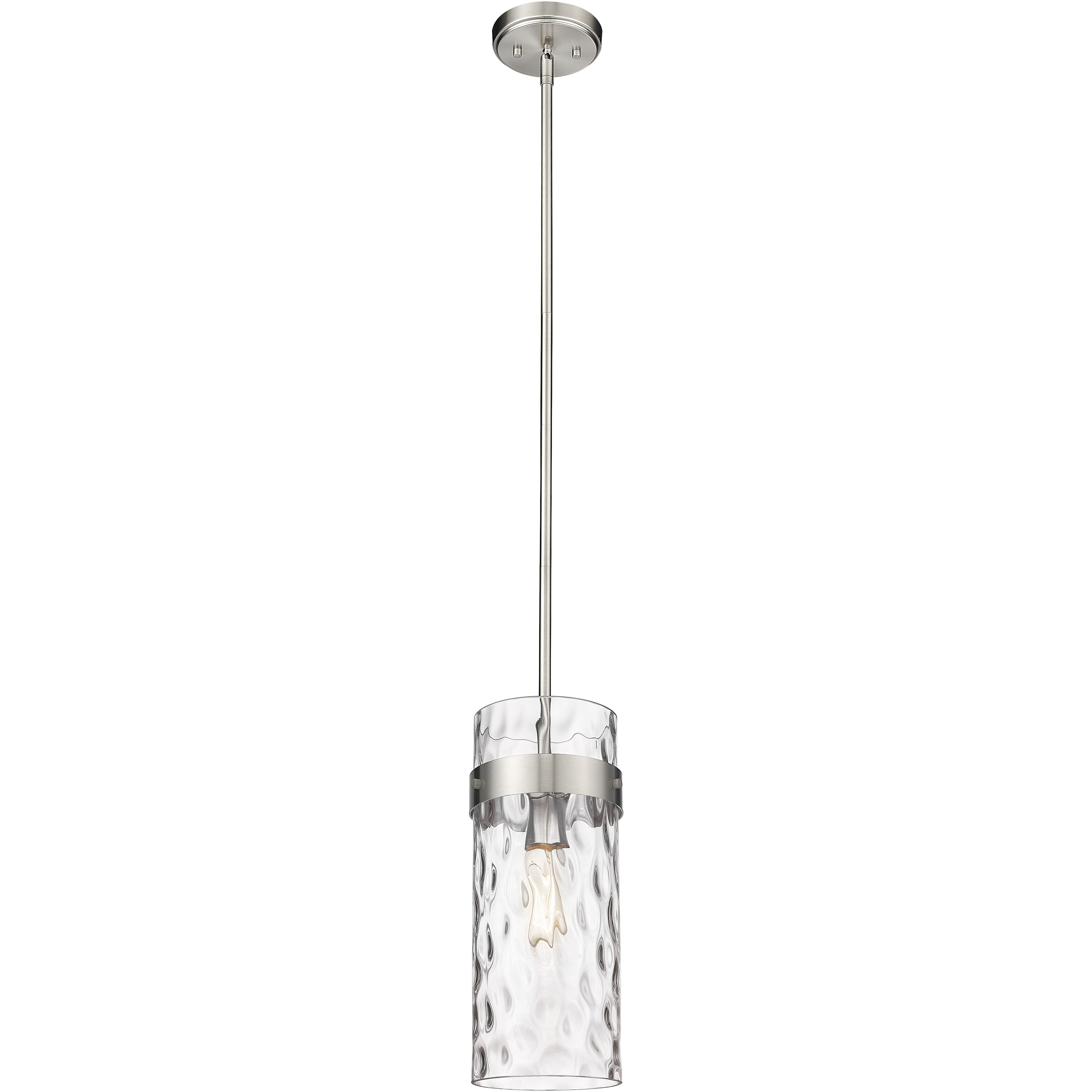 Fontaine 1 Light 6.25 inch Brushed Nickel Pendant Ceiling Light
