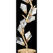 Foret 35.5 inch 100 watt Gold Console Lamp Portable Light in Champagne Fabric