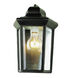 Signature 1 Light 12 inch Rust Outdoor Pocket Lantern in Clear Glass Beveled - Open Bottom