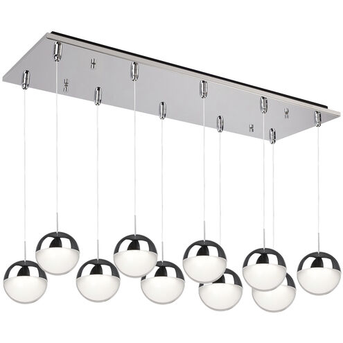 Pluto LED 8.75 inch Chrome Multi Pendant Ceiling Light
