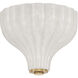 Layton 3 Light 9.75 inch Luxe Gold Semi Flush Ceiling Light