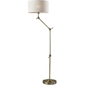 Willard 65 inch 100.00 watt Antique Brass Floor Lamp Portable Light, Multi-Joint