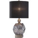Richmond 30 inch 150.00 watt Gray Smoked and Brushed Brass with Black Table Lamp Portable Light