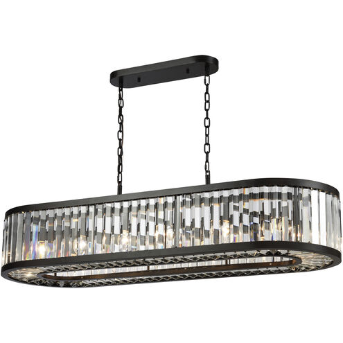 Palacial 14 Light 49 inch Oil Rubbed Bronze Linear Chandelier Ceiling Light