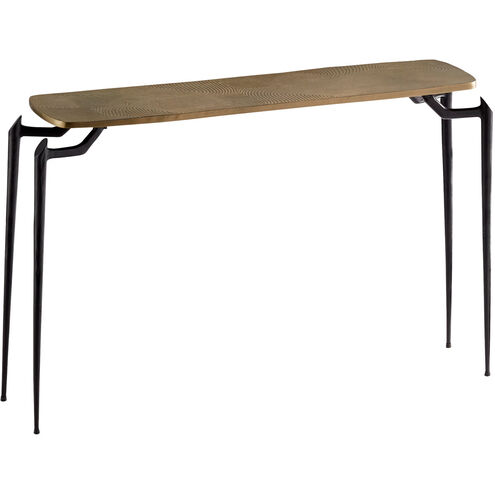 Tarsal 49 X 13 inch Gold and Black Console Table