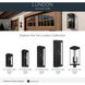 Lundon 3 Light 22.75 inch Black Outdoor Post Lantern