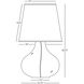 June 31 inch 150 watt Clear Glass Body Table Lamp Portable Light