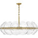 Lillia 6 Light 36.25 inch Heritage Brass Chandelier Ceiling Light