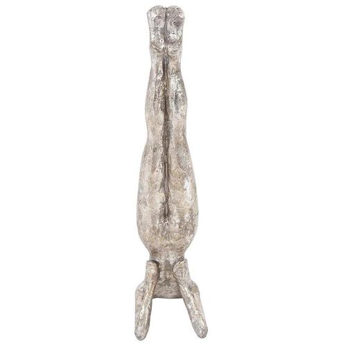 Yoga Pose Silver Statue, Forearm Stand