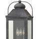 Heritage Anchorage LED 21 inch Aged Zinc Outdoor Wall Mount Lantern, Large