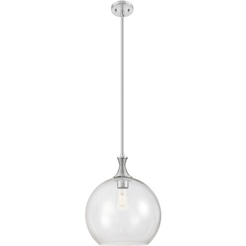 Downtown Urban Astor 1 Light 14 inch Satin Nickel Pendant Ceiling Light in Clear