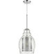 Herndon 1 Light 11 inch Polished Chrome with Clear Pendant Ceiling Light