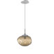 Nova LED LED 10 inch Classic Silver Pendant Ceiling Light in 3000K LED, Geo Inner - Bronze Outer