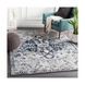 Speck 87 X 63 inch Aqua/Navy/White/Silver Gray/Charcoal/Black Rugs