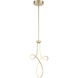 Astor LED 12 inch Soft Gold Mini Pendant Ceiling Light