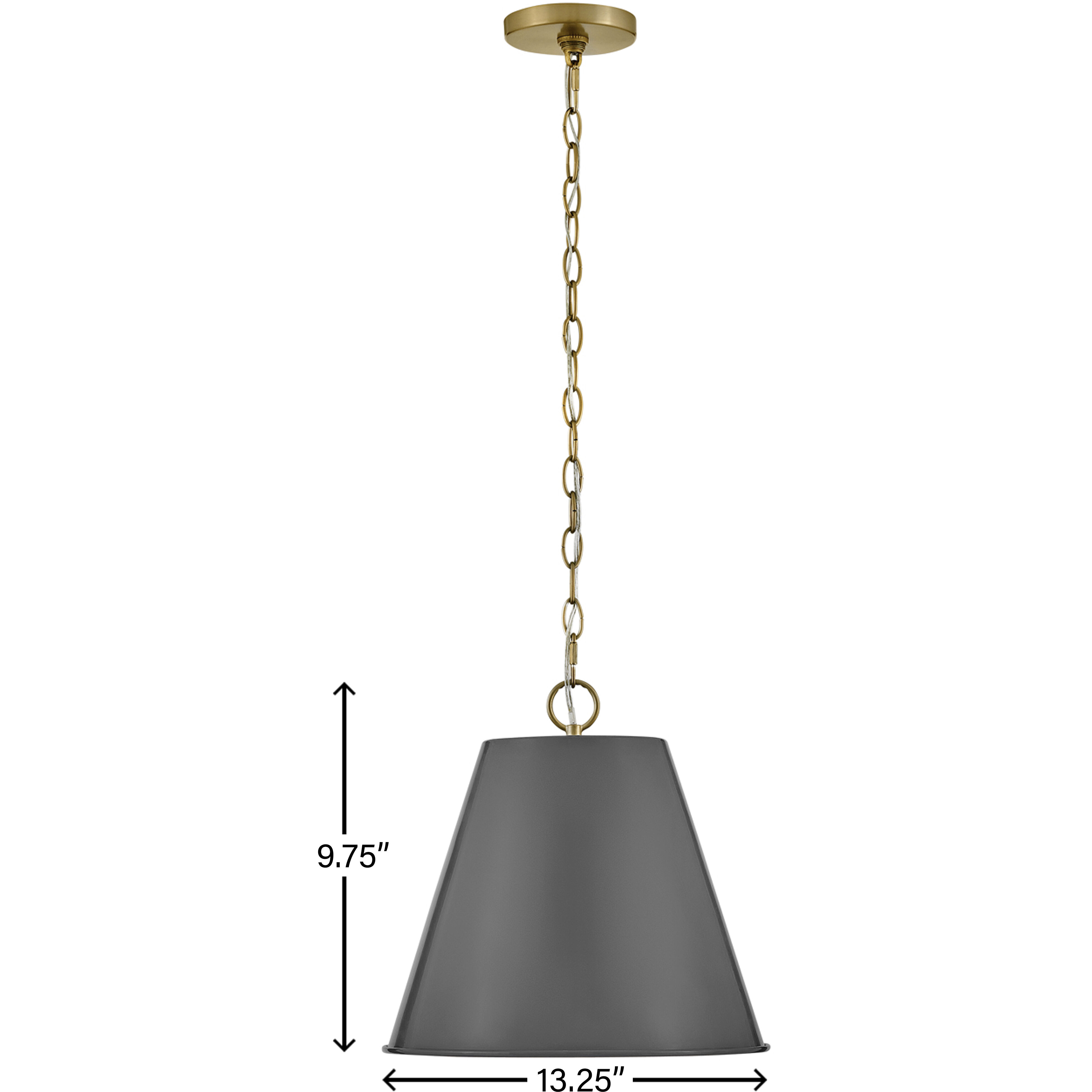Blake LED 14 inch French Gray Pendant Ceiling Light