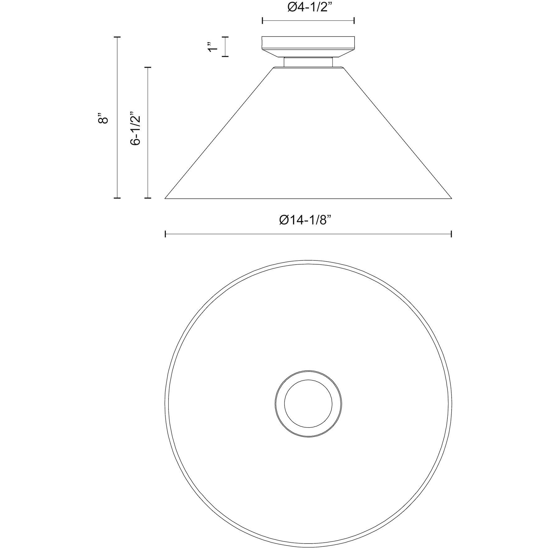 Alora Mood Salem 1 Light 14.13 inch Clear Glass/Matte Black Flush Mount Ceiling Light