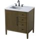 Blakely 32 X 34 inch Hazel Oak Bathroom Vanity Cabinet
