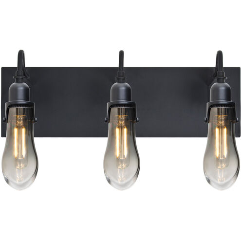 Wish 3 Light 20 inch Black Vanity Light Wall Light