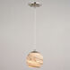 Milano LED 6.25 inch Satin Nickel Mini Pendant Ceiling Light