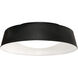 Duncan 1 Light 20 inch Black and White Flush Mount Ceiling Light