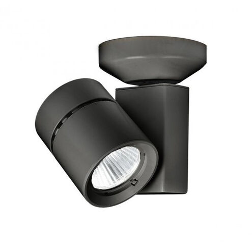 Exterminator II LED 5 inch Black Flush Mount Ceiling Light in 3000K, 90, Flood, Monopoint