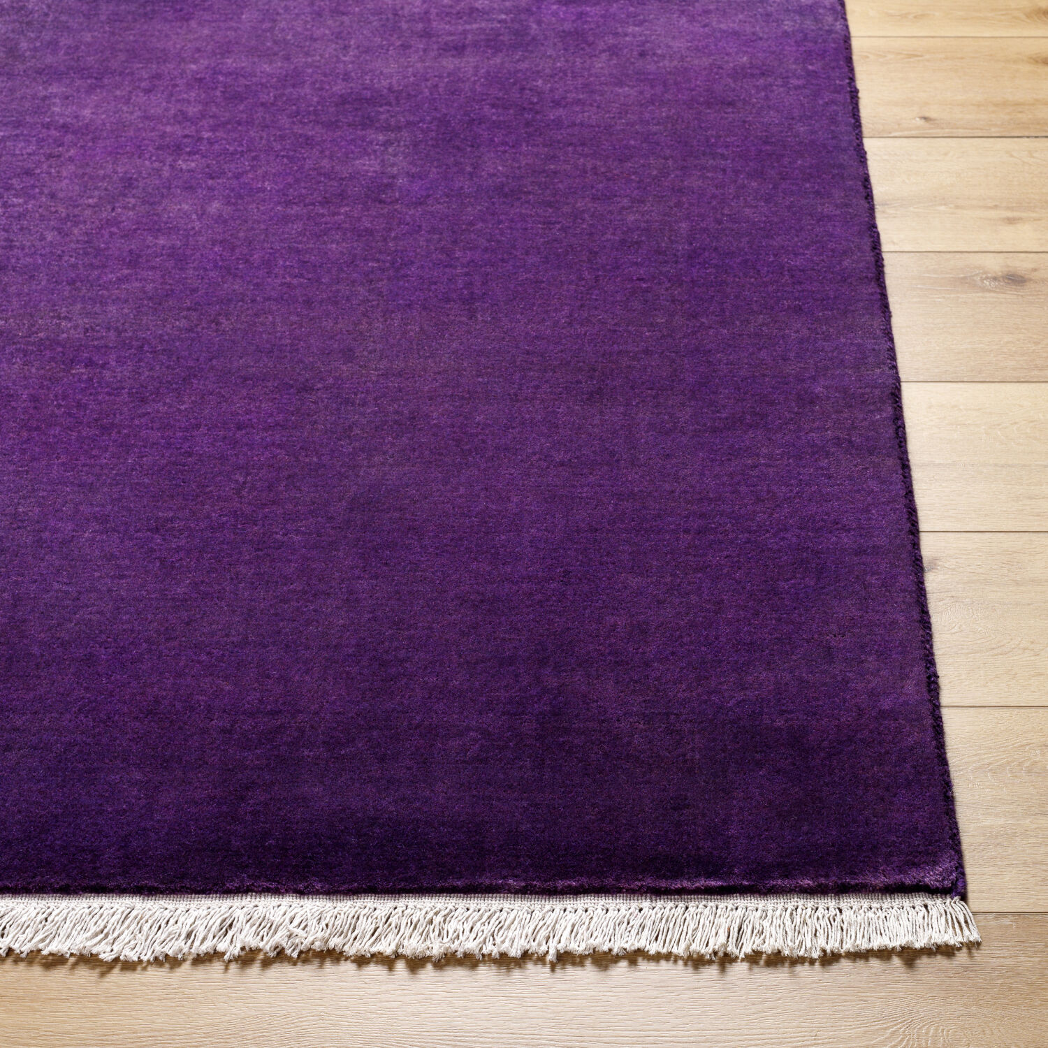 Evergreen 108 X 72 inch Dark Plum Handmade Rug in 6 x 9