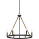 Modern Farmhouse 6 Light 25 inch Oil Rubbed Bronze Chandelier Ceiling Light