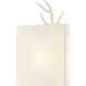 Baneberry 1 Light 8 inch Gesso White Wall Sconce Wall Light, Left