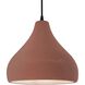 Radiance 1 Light 13.5 inch Canyon Clay and Matte Black Pendant Ceiling Light